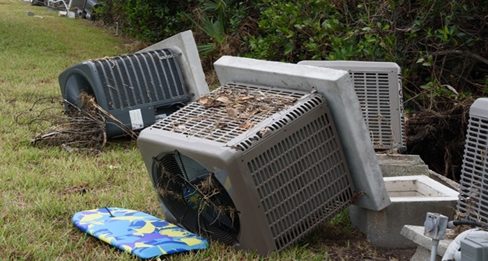 aircon units outside