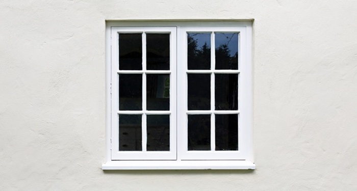 wooden window casement